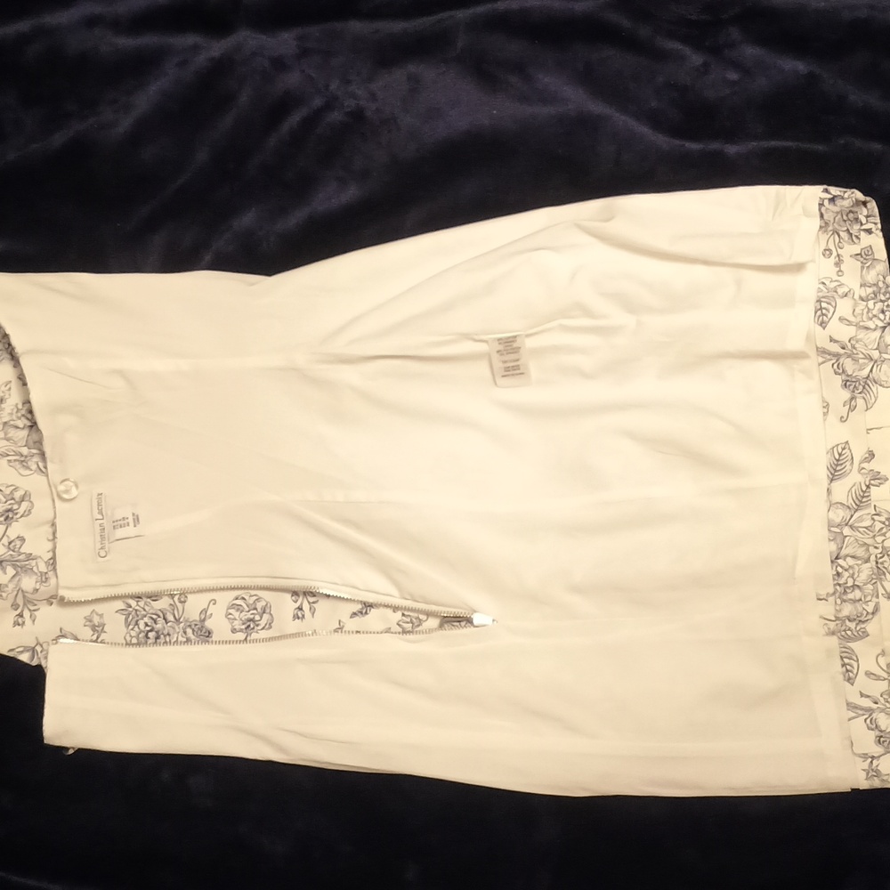 Christian Lacroix Toile De Jouy Dress - Size 0 - Classic French Floral Design - Picture 11 of 12
